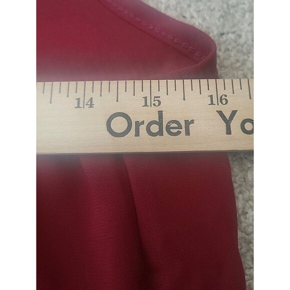 Womens Camisole Top Small Red Spaghetti  Strap Lace V Neck Femine Valentine's - Picture 4 of 6